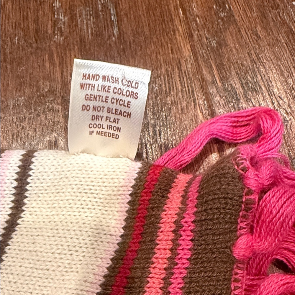 Pink Patterned Aero Scarf - Picture 3 of 4